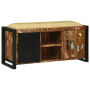 Banco de Madera Sólida Multicolor 100x35x50 cm Recuperada de , Bancos para recibidores y almacenamiento - Ref: Foro24-4013618...