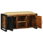Banco de Madera Sólida Multicolor 100x35x50 cm Recuperada de , Bancos para recibidores y almacenamiento - Ref: Foro24-4013618...