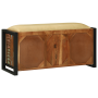 Banco de Madera Sólida Multicolor 100x35x50 cm Recuperada de , Bancos para recibidores y almacenamiento - Ref: Foro24-4013618...