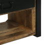 Perchero con Ganchos y Estantes 110x40x185 cm Madera Maciza Rugosa de Mango de , Estantes y estanterías - Ref: Foro24-4015963...