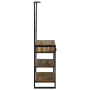 Estante de cocina 80x40x160 cm de madera maciza de mango de , Contenedores para utensilios de cocina - Ref: Foro24-4015989, P...