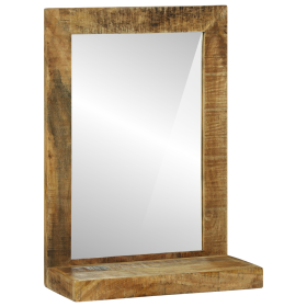 Espejo de Baño 50x22x70 cm de Madera Rústica Maciza de Mango de , Espejos - Ref: Foro24-4016736, Precio: 64,24 €, Descuento: %