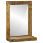 Espejo de Baño 50x22x70 cm de Madera Rústica Maciza de Mango de , Espejos - Ref: Foro24-4016736, Precio: 64,24 €, Descuento: %