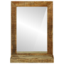 Espejo de Baño 50x22x70 cm de Madera Rústica Maciza de Mango de , Espejos - Ref: Foro24-4016736, Precio: 64,24 €, Descuento: %