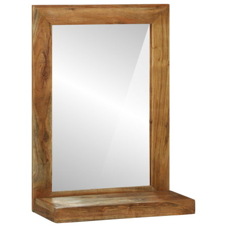 Espejo de baño 50x22x70 cm de madera maciza de acacia de , Espejos - Ref: Foro24-4016738, Precio: 64,24 €, Descuento: %