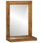 Espejo de baño 50x22x70 cm de madera maciza de acacia de , Espejos - Ref: Foro24-4016738, Precio: 64,24 €, Descuento: %