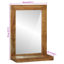 Espejo de baño 50x22x70 cm de madera maciza de acacia de , Espejos - Ref: Foro24-4016738, Precio: 64,24 €, Descuento: %