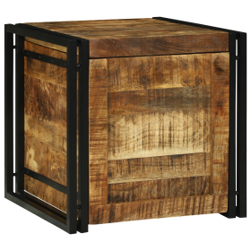 Caja de Almacenamiento 50x50x50 cm de Madera Maciza de Mango Rugoso de , Baúles de almacenamiento - Ref: Foro24-4016742, Prec...