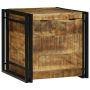 Caja de Almacenamiento 50x50x50 cm de Madera Maciza de Mango Rugoso de , Baúles de almacenamiento - Ref: Foro24-4016742, Prec...