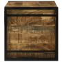Caja de Almacenamiento 80x50x50 cm de Madera Sólida de Mango sin Pulir de , Baúles de almacenamiento - Ref: Foro24-4016745, P...
