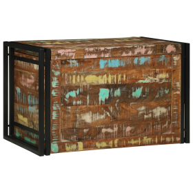 Caja de Almacenamiento Multicolor 80x50x50 cm de Madera Reciclada de , Baúles de almacenamiento - Ref: Foro24-4016746, Precio...