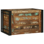 Caja de Almacenamiento Multicolor 80x50x50 cm de Madera Reciclada de , Baúles de almacenamiento - Ref: Foro24-4016746, Precio...