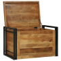 Caja de Almacenamiento 80x50x50 cm Madera Maciza de Acacia de , Baúles de almacenamiento - Ref: Foro24-4016747, Precio: 165,47 €