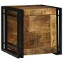 Caja de almacenamiento 40x40x40 cm de madera tosco de mango