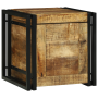 Caja de almacenamiento 40x40x40 cm de madera tosco de mango