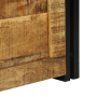 Caja de almacenamiento 40x40x40 cm de madera tosco de mango