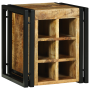 Botellero 34.5 x 35 x 39 cm Madera Sólida de Mango Áspero de , Armarios para vino y licores - Ref: Foro24-4016754, Precio: 10...