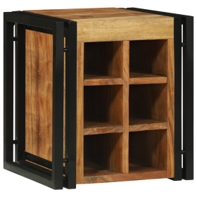 Botellero 34.5x35x39 cm Madera Sólida de Acacia de , Armarios para vino y licores - Ref: Foro24-4016756, Precio: 100,48 €, De...