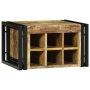 Botellero 46x35x27.5 cm Madera Sólida de Mango Rugoso de , Armarios para vino y licores - Ref: Foro24-4016757, Precio: 97,67 ...