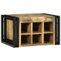 Botellero 46x35x27.5 cm Madera Sólida de Mango Rugoso de , Armarios para vino y licores - Ref: Foro24-4016757, Precio: 97,67 ...