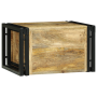 Botellero 46x35x27.5 cm Madera Sólida de Mango Rugoso de , Armarios para vino y licores - Ref: Foro24-4016757, Precio: 97,67 ...