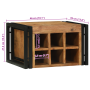 Botellero 46x35x27.5 cm Madera de Acacia Sólida de , Armarios para vino y licores - Ref: Foro24-4016759, Precio: 97,93 €, Des...