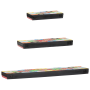 Juego de Estantes de Pared de 3 Piezas 100x20x6 cm Madera Sólida de , Estantes y estanterías - Ref: Foro24-4017577, Precio: 7...