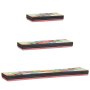 Juego de Estantes de Pared de 3 Piezas 100x20x6 cm Madera Sólida de , Estantes y estanterías - Ref: Foro24-4017577, Precio: 7...