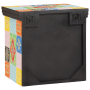 Cabinet de Noche Multicolor 40x30x40 cm Madera Sólida Mango de , Mesitas de noche - Ref: Foro24-4017588, Precio: 92,83 €
