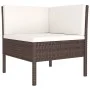 Garden furniture set 11 pieces and brown synthetic rattan cushions by vidaXL, Garden sets - Ref: Foro24-3094571, Price: 996,2...
