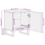 Cabinetes de noche 2 pcs 40x33.5x46 cm Madera maciza de mango | Foro24.es | Tu tienda online para hogar, jardín y más Foro24.es