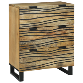 Aparador 60x33.5x75 cm de Madera Sólida de Mango de , Taquillas y armarios de almacenamiento - Ref: Foro24-4017939, Precio: 1...
