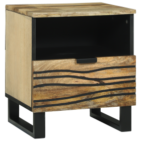 Armario de Noche 40x33x46 cm de Madera Maciza de Mango