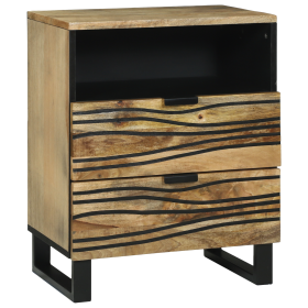 Cabinet de Noche 50x33x60 cm Madera Maciza de Mango de , Mesitas de noche - Ref: Foro24-4017946, Precio: 109,58 €, Descuento: %