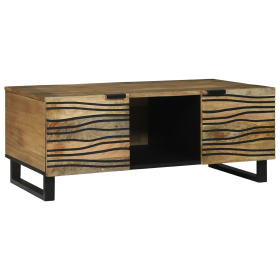 Mesa de café 100x54x40 cm de madera maciza de mango