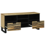Cabinet de TV 100x33.5x46 cm de Madera Maciza de Mango de , Almacenamiento para CD y DVD - Ref: Foro24-4017954, Precio: 141,82 €