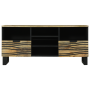 Cabinet de TV 100x33.5x46 cm de Madera Maciza de Mango de , Almacenamiento para CD y DVD - Ref: Foro24-4017954, Precio: 141,82 €
