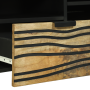 Cabinet de TV 100x33.5x46 cm de Madera Maciza de Mango de , Almacenamiento para CD y DVD - Ref: Foro24-4017954, Precio: 141,82 €