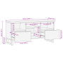 Cabinet de TV 100x33.5x46 cm de Madera Maciza de Mango de , Almacenamiento para CD y DVD - Ref: Foro24-4017954, Precio: 141,82 €