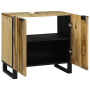Gabinete de lavabo 62x33x58 cm de madera maciza de mango y