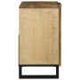 Gabinete de lavabo 62x33x58 cm de madera maciza de mango y