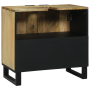 Gabinete de lavabo 62x33x58 cm de madera maciza de mango y