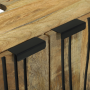 Gabinete de lavabo 62x33x58 cm de madera maciza de mango y