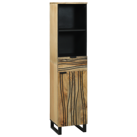 Armario de baño 38x33.5x160 cm Madera Maciza Mango de , Muebles de baño - Ref: Foro24-4017958, Precio: 159,45 €