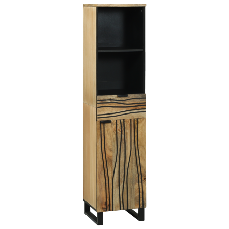Armario de baño 38x33.5x160 cm Madera Maciza Mango de , Muebles de baño - Ref: Foro24-4017958, Precio: 159,45 €