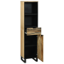 Armario de baño 38x33.5x160 cm Madera Maciza Mango de , Muebles de baño - Ref: Foro24-4017958, Precio: 159,45 €