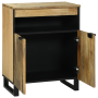 Aparador 60x33.5x75 cm Madera Maciza de Mango de , Almacenamiento para CD y DVD - Ref: Foro24-4017961, Precio: 119,14 €, Desc...