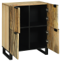 Gabinete 60x33.5x75 cm de Madera Maciza de Mango y Madera Ingenierizada de , Almacenamiento para CD y DVD - Ref: Foro24-40179...