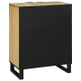 Gabinete 60x33.5x75 cm de Madera Maciza de Mango y Madera Ingenierizada de , Almacenamiento para CD y DVD - Ref: Foro24-40179...