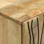 Gabinete 60x33.5x75 cm de Madera Maciza de Mango y Madera Ingenierizada de , Almacenamiento para CD y DVD - Ref: Foro24-40179...